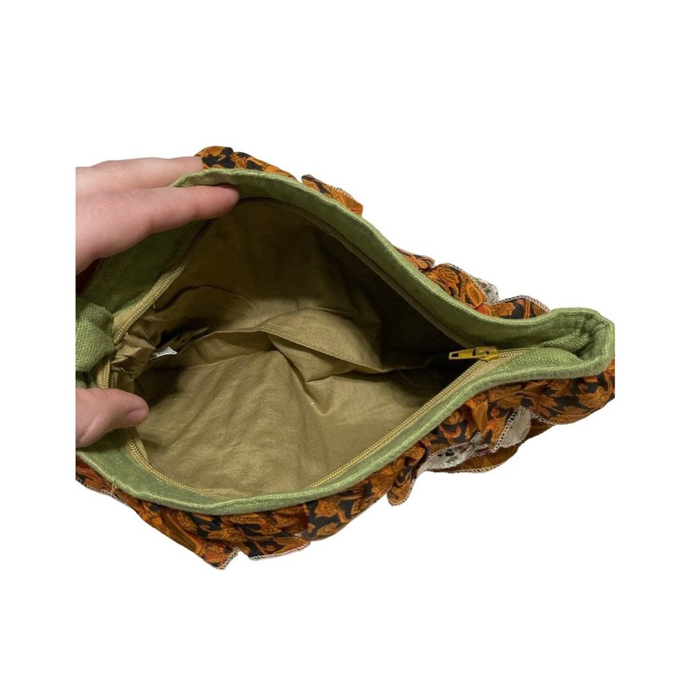 Hippy Wristlet Ruffled Patchwork - image 3